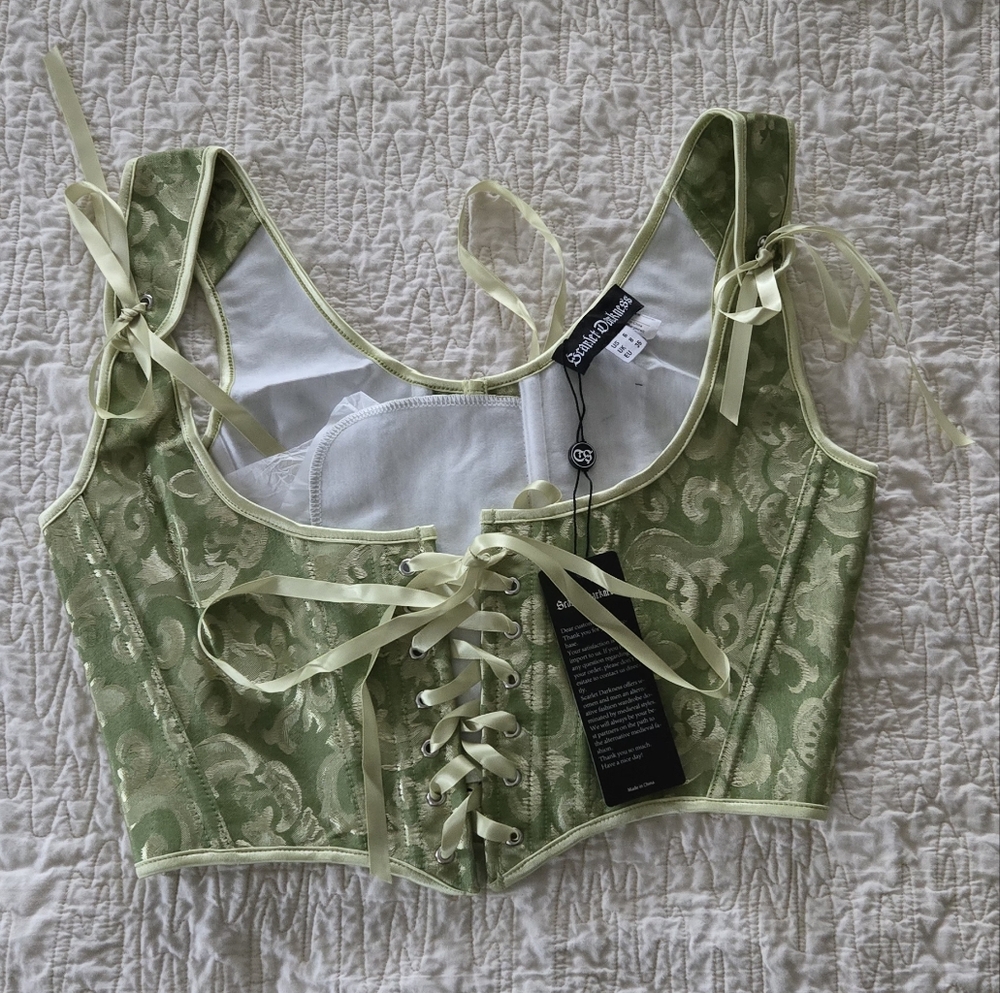 Spiral Direct Green Corset Shapewear - Picture 4 of 7